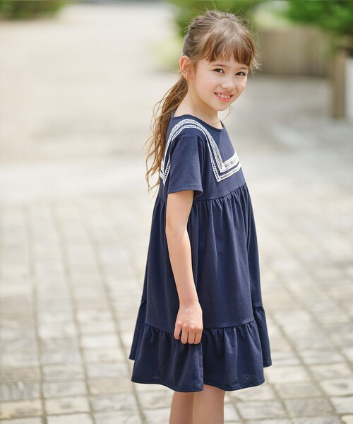 組曲（KUMIKYOKU） ワンピース 「UVカット」「110-140cm」セーラー