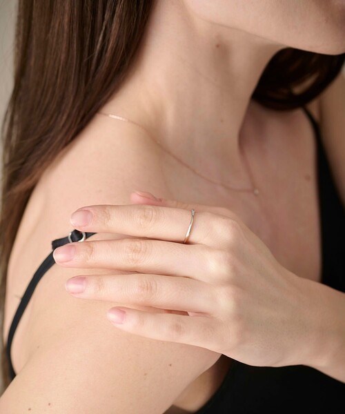 ete（エテ） 指輪 リング K10MPG ペア ダイヤモンド ツイスト リング