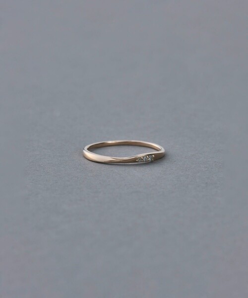 ete（エテ） 指輪 リング K10MPG ペア ダイヤモンド ツイスト リング