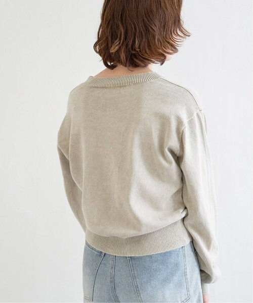 notch. ニット セーター ストーンウォッシュプルオーバーニット