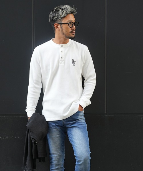 adamsJUGGLER（アダムスジャグラー） tシャツ RTEG ヘンリーネック S/B