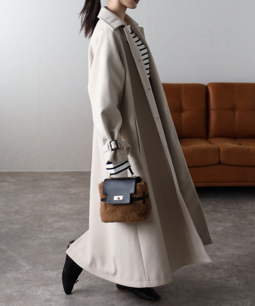sakishimatokyo トレンチコート コート フェイクウールトレンチコート