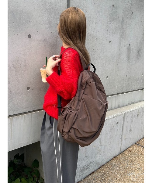 emmi デイバック リュック 「ONLINE限定カラー」eco 撥水ギャザー