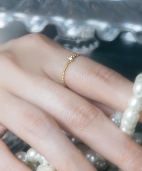 little emblem（リトルエンブレム） 指輪 リング ボールダイヤゴールド