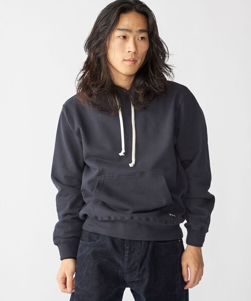 SHIPS（シップス） パーカー 「WEB限定」SHIPS: マイクロ 刺繍 ロゴ 裏