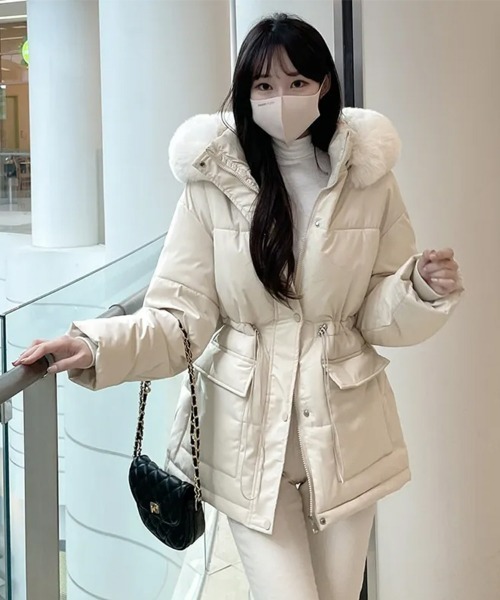 SEU ダウンコート ダウンジャケット グラスラインボリューム中綿