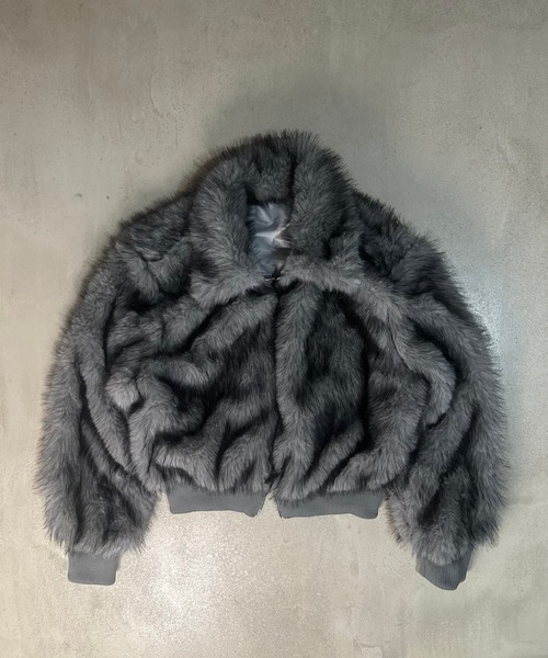 Otte ジャケット テーラードジャケット フェイクファージャケット