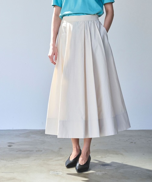 N.O.R.C スカート タックフレアスカート「NYLON WEATHER」 : ZOZOTOWN