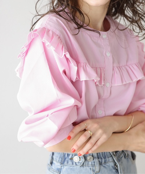 SUGAR BISKET（シュガービスケット） ブラウス シャツ フリル