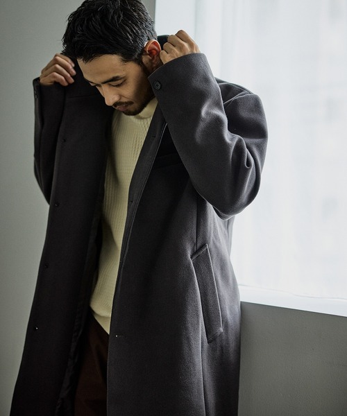 JUN STANDARD PICKS コート ジャケット ウールライクスタンドコート