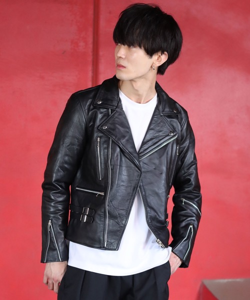 SITRY（シトリー） 革ジャン ライダース Real leather Cowhide UK