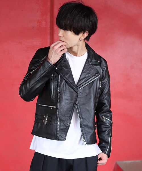 SITRY（シトリー） 革ジャン ライダース Real leather Cowhide UK