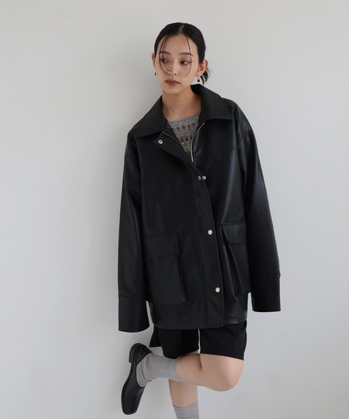 hellam（ヘラム） レザージャケット ライダース フェイクレザー