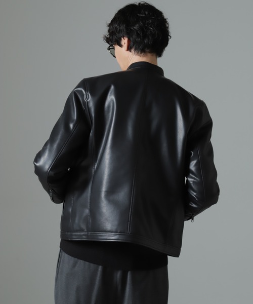 NANO universe（ナノ・ユニバース） ライダースジャケット M ブラック