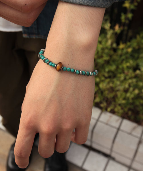 amp japan（アンプジャパン） ブレスレット Round Turquoise Bracelet