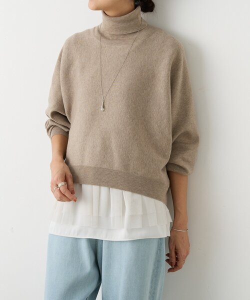 BEARDSLEY（ビアズリー） ニット セーター ハイネックドルマンニット