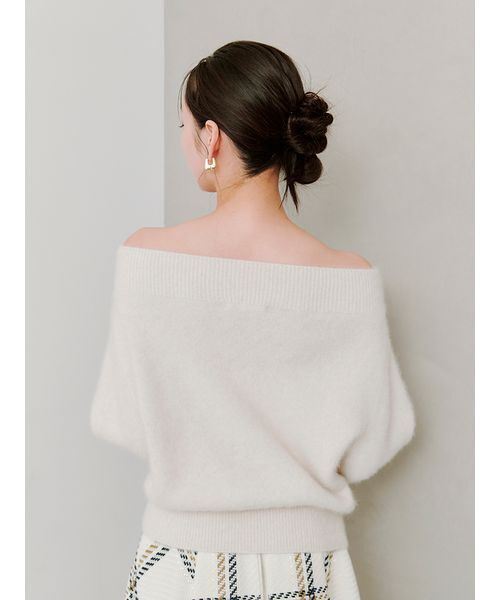 SNIDEL（スナイデル） ニット セーター フォックスアルパカオフショル