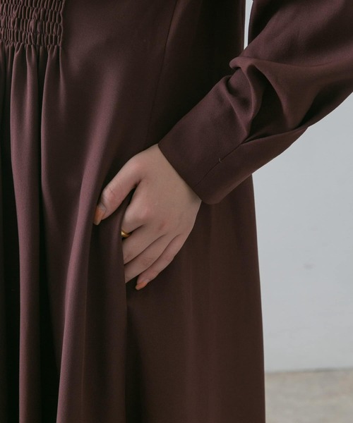 URBAN RESEARCH ROSSO WOMEN」 長袖ワンピース FREE グリーン