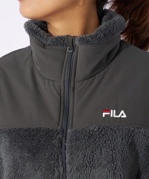 FILA（フィラ） モコモコトラックジャケット レディース : ZOZOTOWN