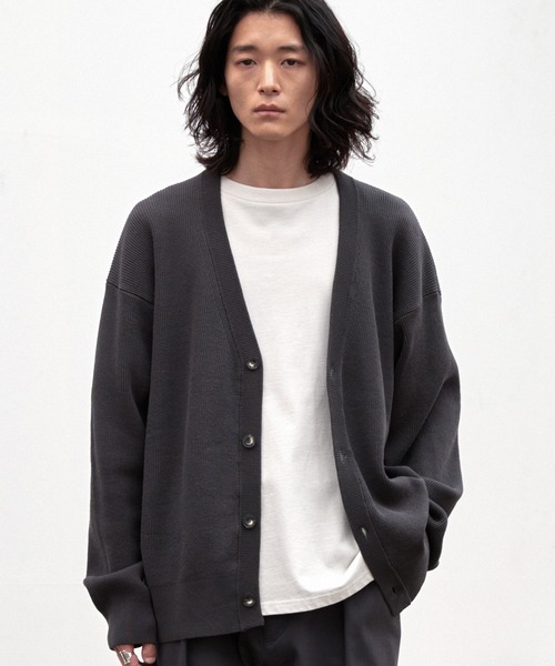 WYM LIDNM カーディガン WIDE AZE CARDIGAN メンズ レディース