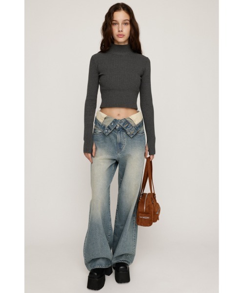 SLY（スライ） ジーンズ デニム デニムパンツ LAYERED STRAIGHT DENIM