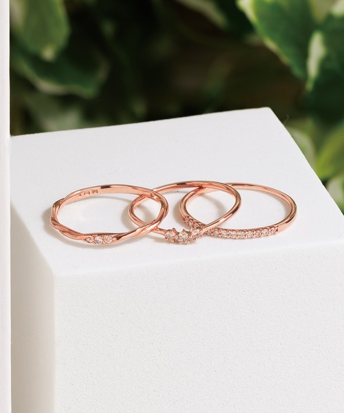 ESTELLE（エステール） 指輪 リング K10 ピンクゴールド ダイヤモンド