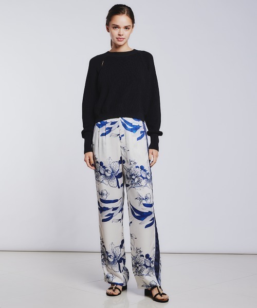 Sov. ニット セーター カットアウトニットプルオーバー レディース