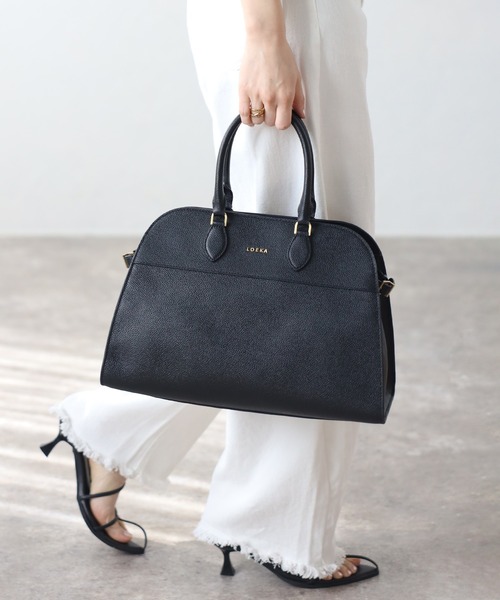 LOEKA ボストンバッグ シボレザー2WAYボストン レディース : ZOZOTOWN