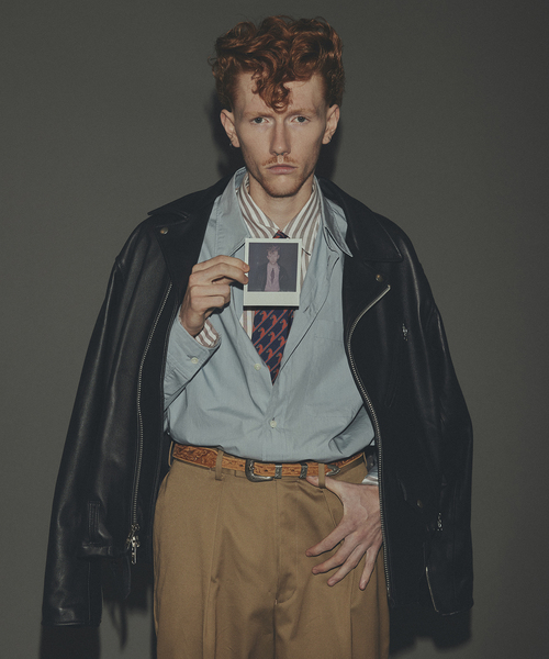 EDIFICE（エディフィス） 革ジャン ライダース 「Schott × markaware