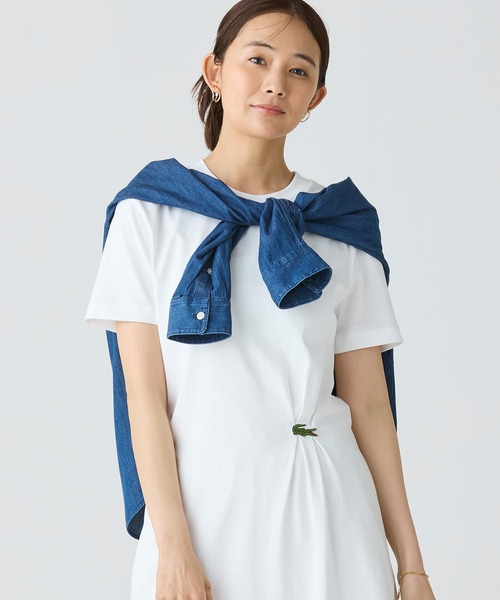 LACOSTE（ラコステ） ワンピース ワニロゴプリーツTシャツドレス