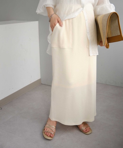 Discoat（ディスコート） スカート 「S〜XLサイズ展開」ワッフルナロー