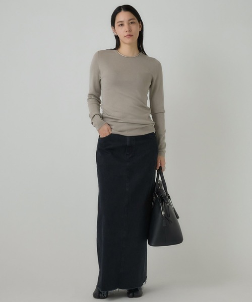 Chaos（カオス） ニット セーター /18G梳毛クルーネックニットプル