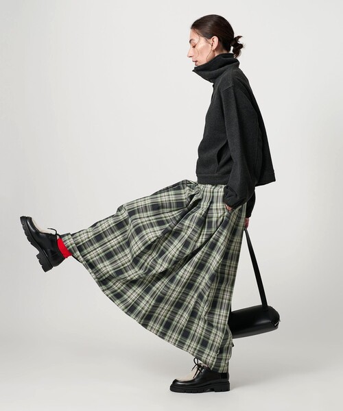 BEAUTY＆YOUTH UNITED ARROWS スカート チェック プリーツロング