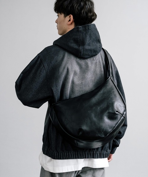 Rocky Monroe（ロッキーモンロー） ショルダーバッグ PUレザー ビッグ