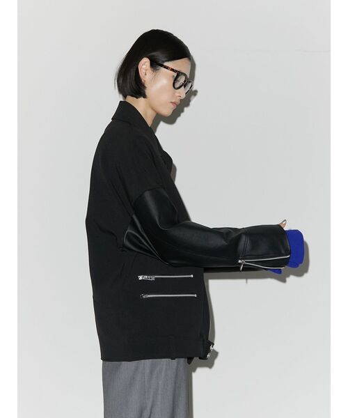 UN3D.（アンスリード） ジャケット ライダースジャケット COMBI BIG