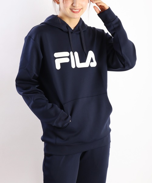 FILA（フィラ） セットアップ とろみポンチ プルオーバーパーカー