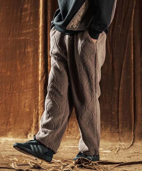 ANGENEHM（アンゲネーム） パンツ mp13977-Boa Quilt Pants ボア