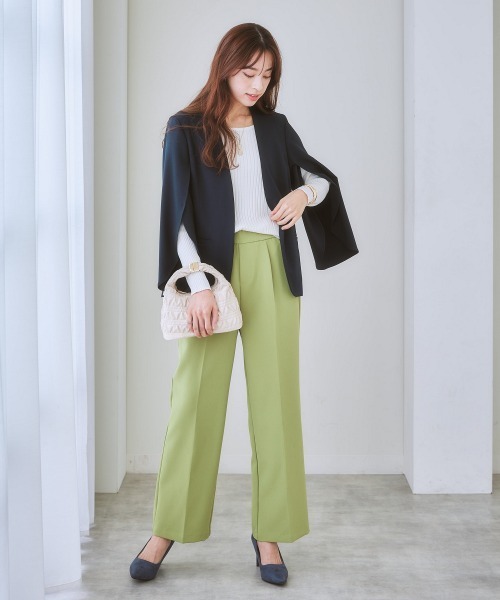 7days Life Styling スーツ 「セットアップ対応・洗える」ケープ風