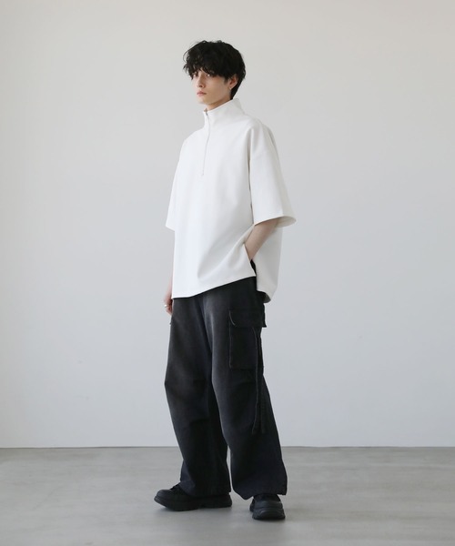 LILL（リル） tシャツ サイドスリットコットンポンチビッグシルエット