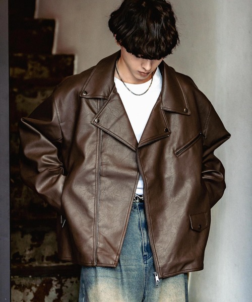 Rocky Monroe（ロッキーモンロー） 革ジャン ライダース オーバー