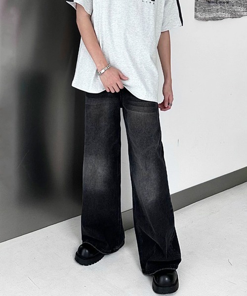 NOWLE（ノウル） ジーンズ 「NOWLE」Y2K ブラック ヴィンテージ