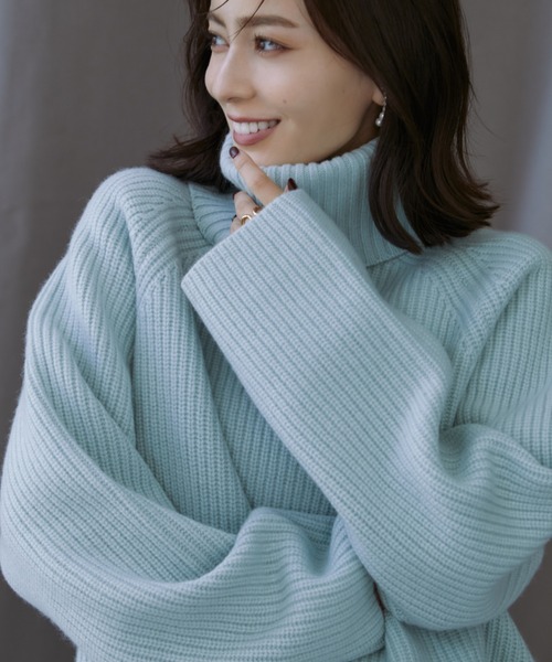 anuans（アニュアンス） ニット セーター ウールカシミヤラグラン