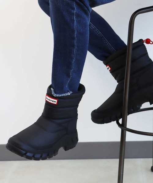 HUNTER（ハンター） ブーツ WOMENS INTREPID SHORT SNOW BOOT「HUNTER