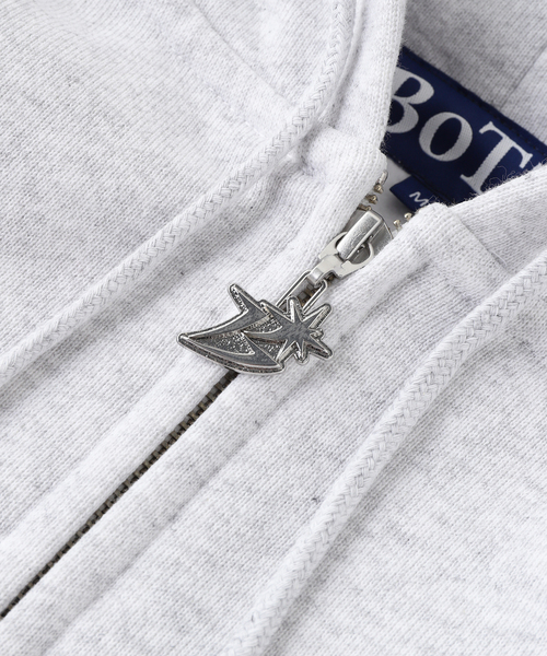 BOTT OG Logo Zip Hoodie Ash (グレー) - Lサイズ BoTT（ボット