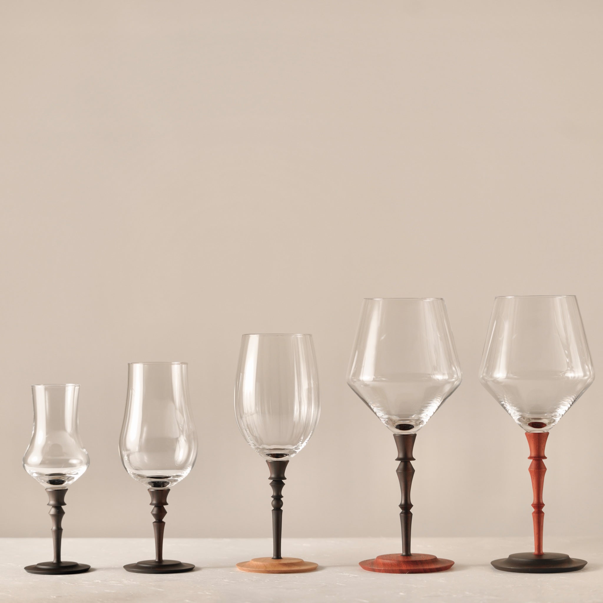 ZWIESEL x MOKU / 白ワイン 296ml 縞黒檀 × 山桜 / ハンドメイド