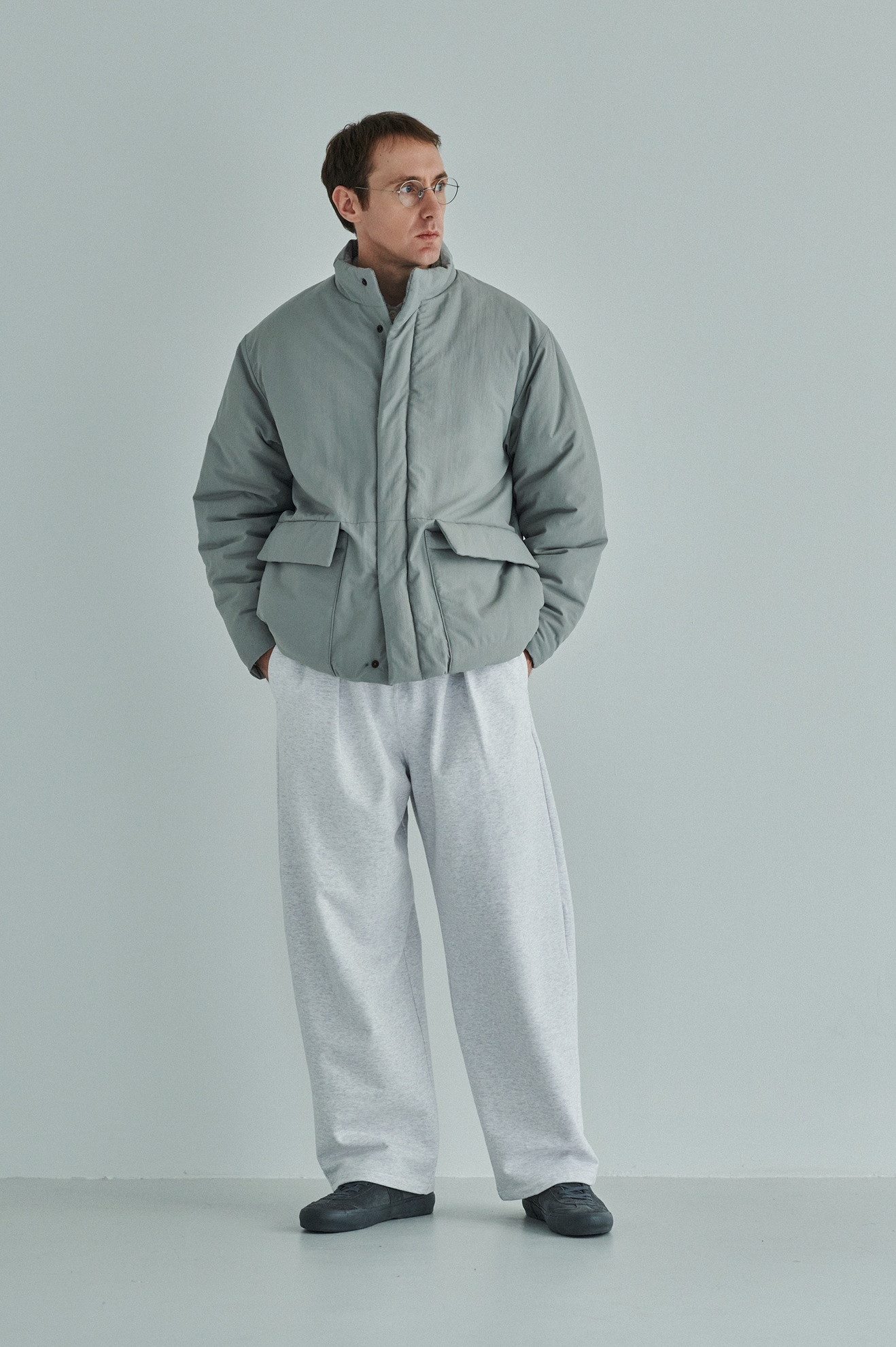 STILL BY HAND PUFFYな触感・シンサレート中綿のスタンドカラー