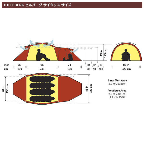 世*亀様 HILLEBERG Saitaris グリーン 美品！ ﾋﾙﾊﾞｰｸﾞ ﾃﾝﾄ ｻｲﾀﾘｽ GN