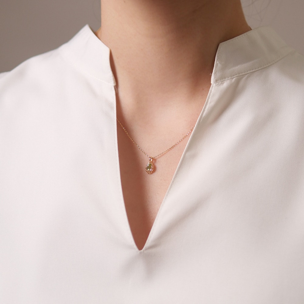 8月誕生石＞K10ペリドットネックレス｜ネックレス｜アガット 公式