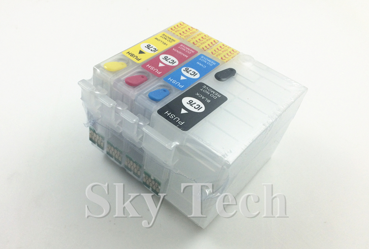 76L IC76 Refillable Ink cartridges , ICBK76 For Epson PX-S5040/ PX