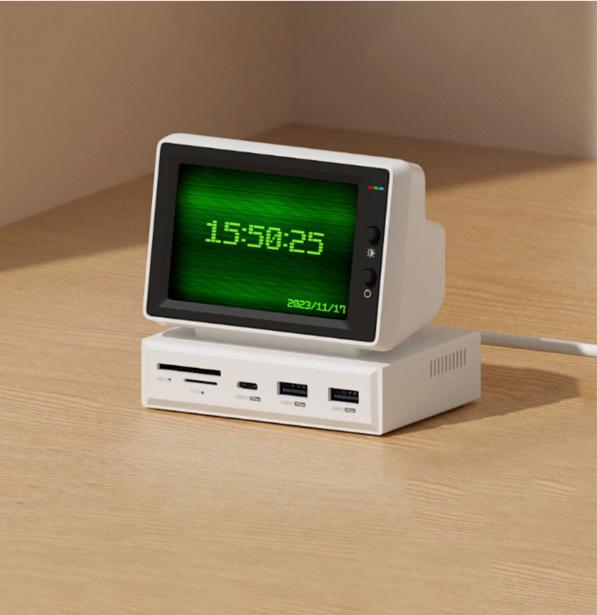 Hagibis-ミニモニターUSB-Cドッキングステーション、3.5 